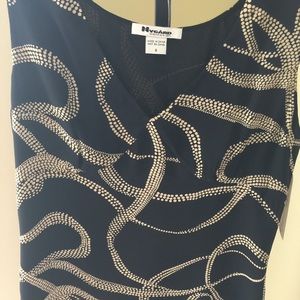 NWT, Navy Blue, Sleeveless Silk Top!